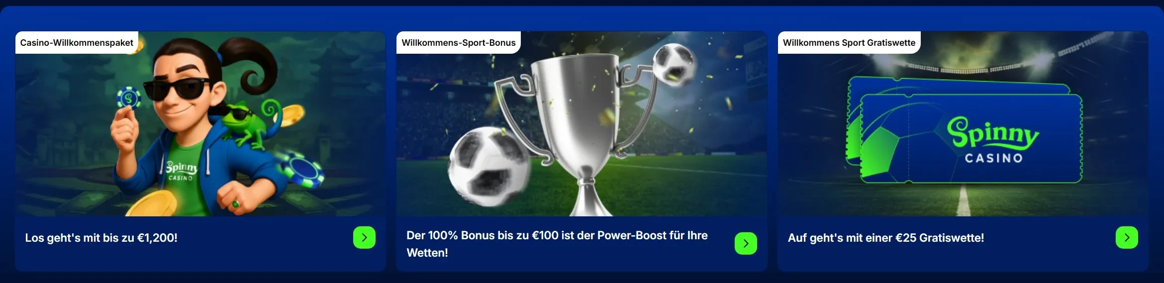 Spinny Casino banner